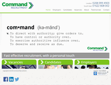 Tablet Screenshot of command.co.uk